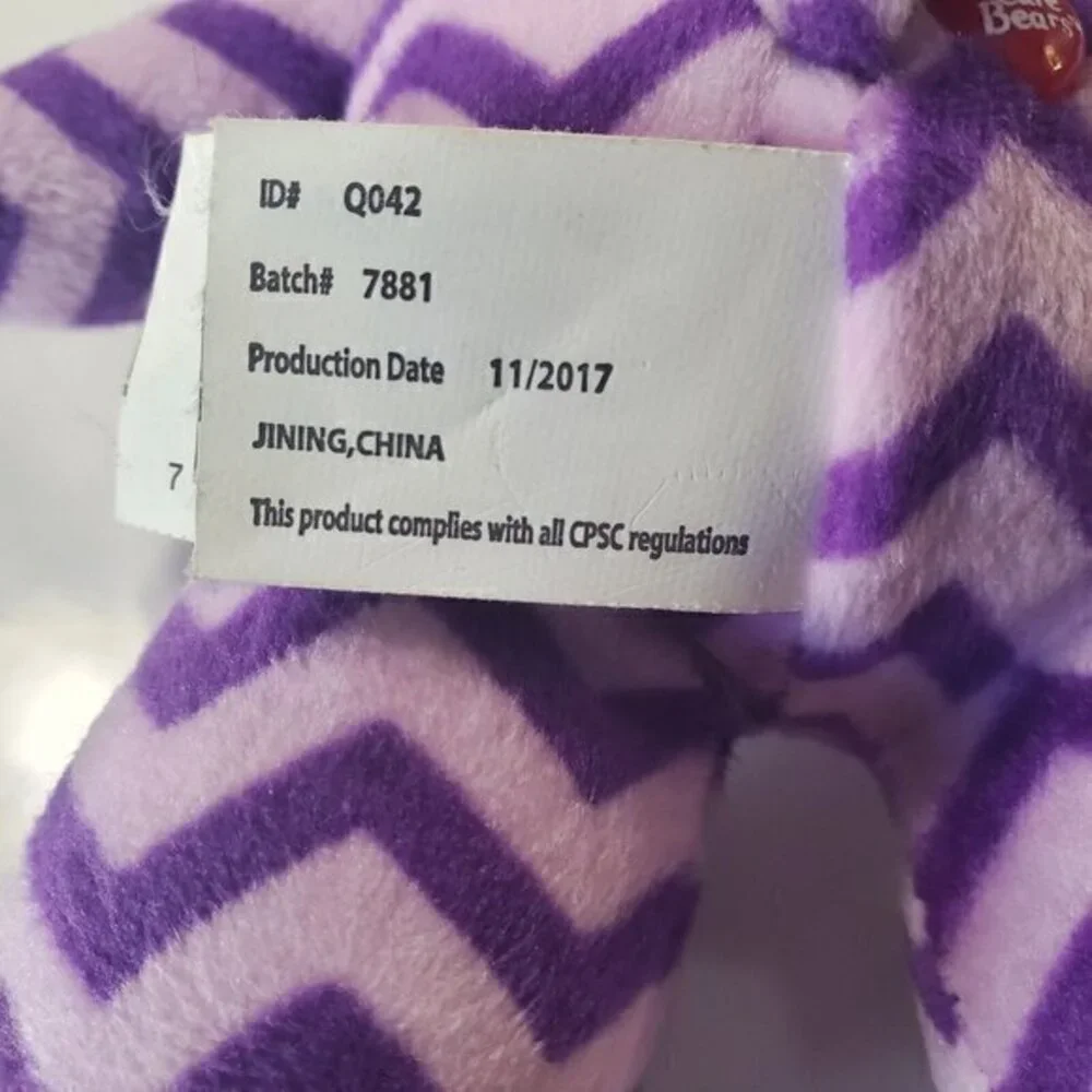 Care Bears KellyToy 2017 Purple Zig Zag Stripe Lollipops Share Bear 8